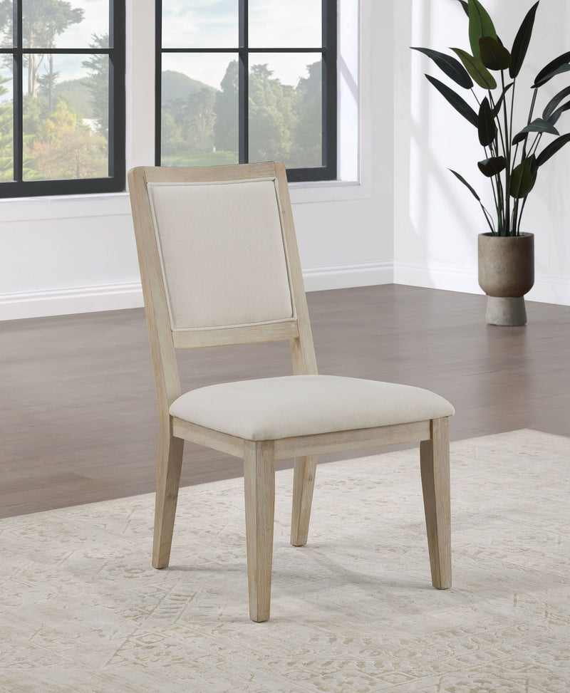 Trofello - Cushioned Dining Side Chair (Set of 2) - White Washed