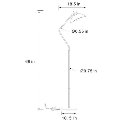 Lucien - Floor Lamp - Black