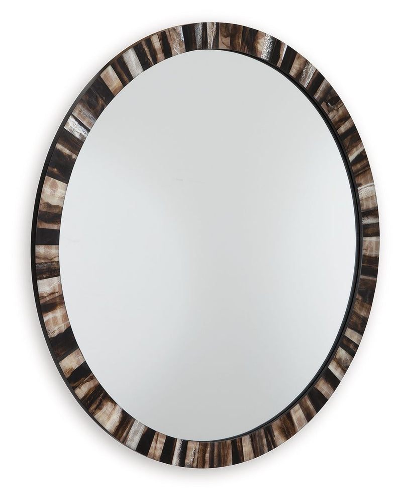 Ellford - Black / Brown / Cream - Accent Mirror