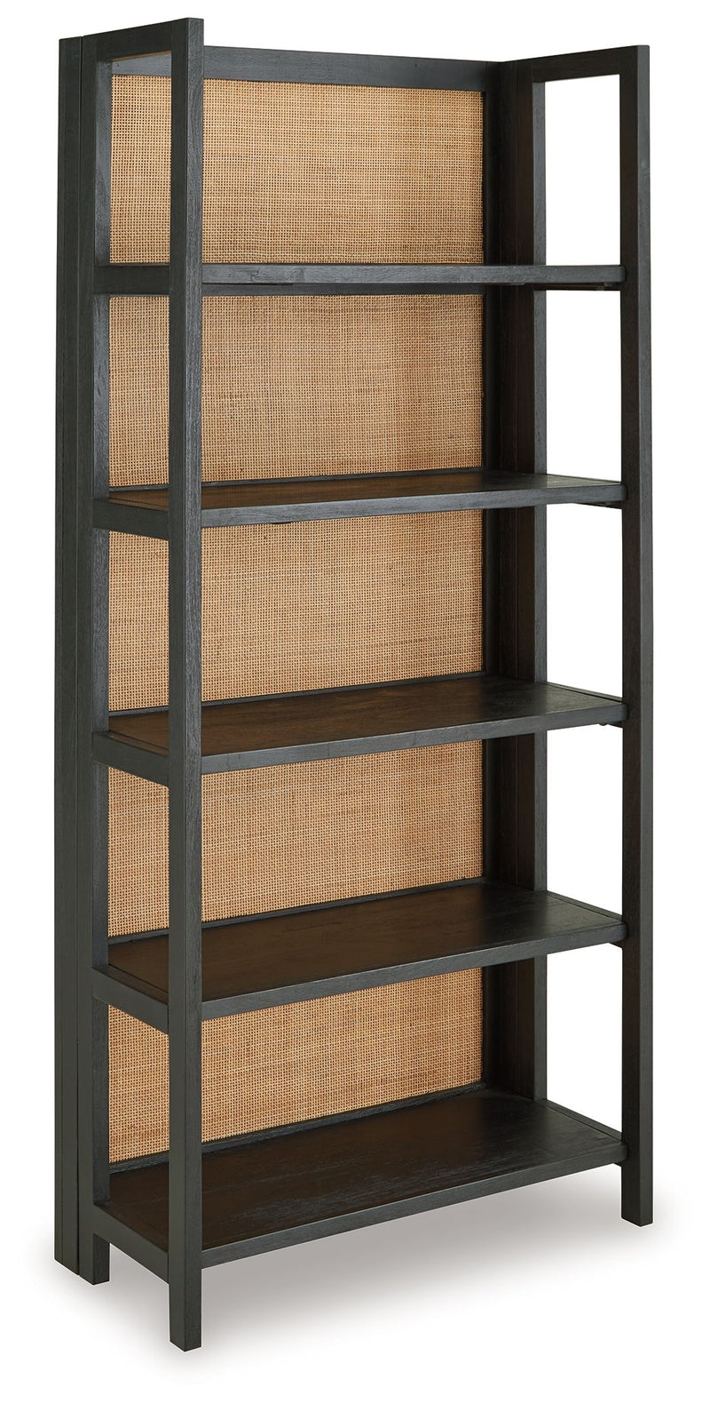 Abyard - Black / Natural - Bookcase