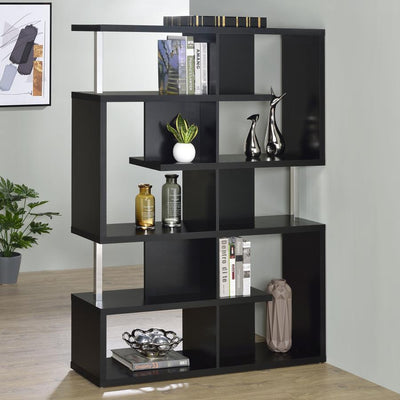 Hoover - 5-tier Geometric Design Bookcase