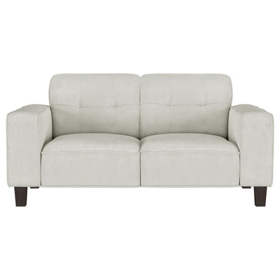 Deerhurst - Upholstered Track Arm Tufted Loveseat - Beige