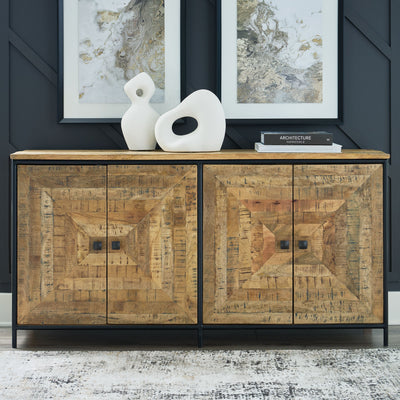 Camney - Brown / Black - Accent Cabinet