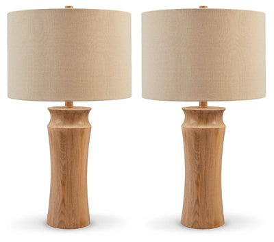 Orensboro - Brown - Poly Table Lamp (Set of 2)