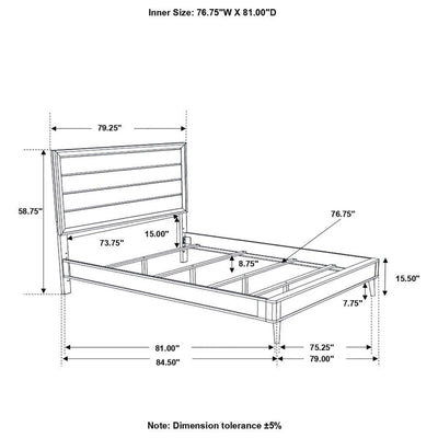 Ramon - Wood Panel Bed