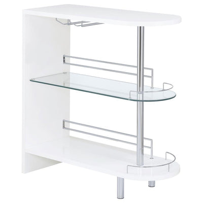 Adolfo - Rectangular 2-Tier Home Bar Table