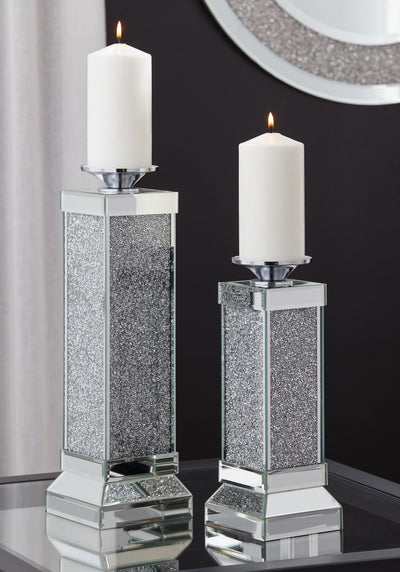 Charline - Metallic - Candle Holder Set (Set of 2) - Plain