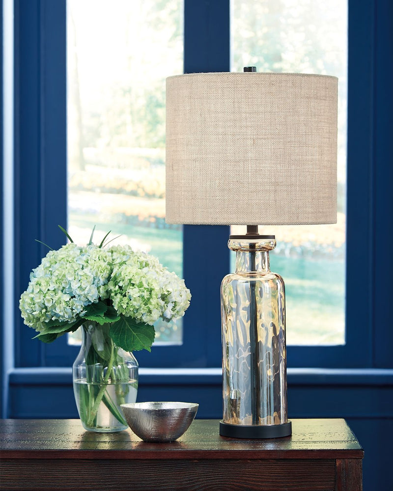 Laurentia - Champagne - Glass Table Lamp