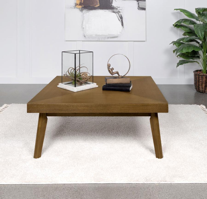 Westerly - Square Wood Coffee Table - Walnut Brown