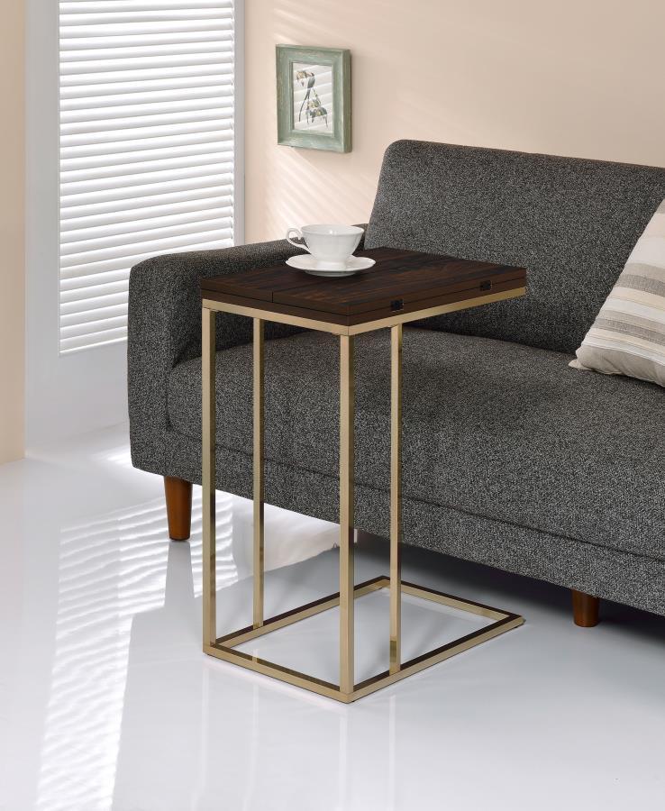 Pedro - Expandable C-Shaped Sofa Side Table