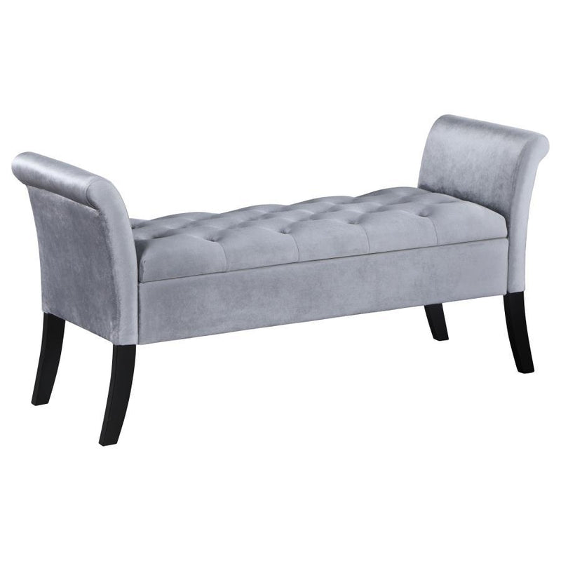 Farrah - Upholstered Rolled Arms Storage Bench