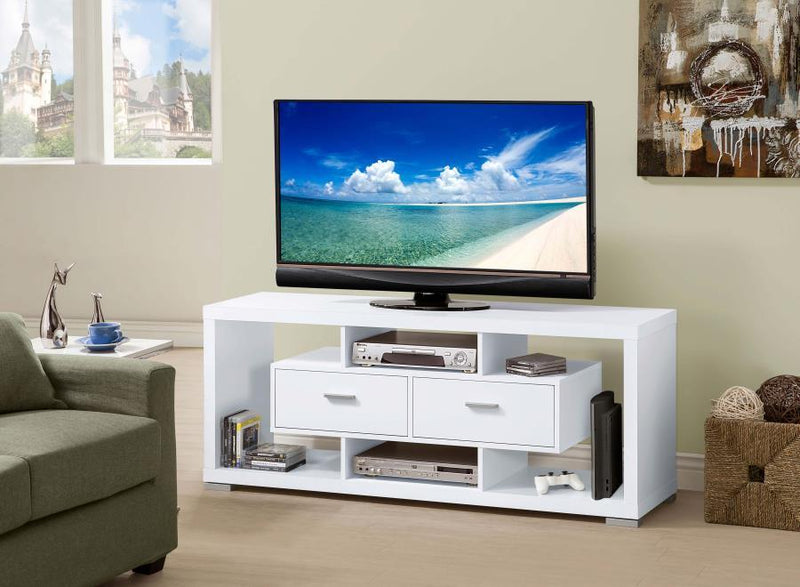 Darien - Geometrical 2-drawer Rectangular TV Console