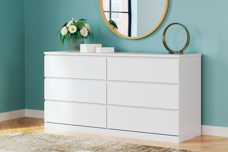 Onita - White - Six Drawer Dresser