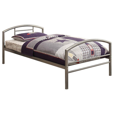 Baines - Metal Bed with Arched Headboard