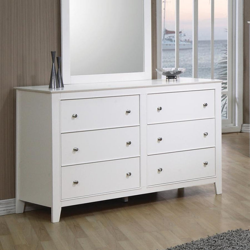 Selena - 6-Drawer Dresser - Buttermilk