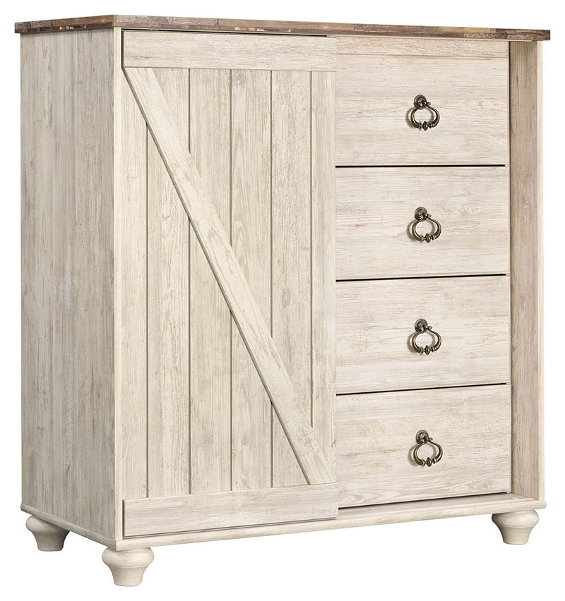 Willowton - Whitewash - Dressing Chest