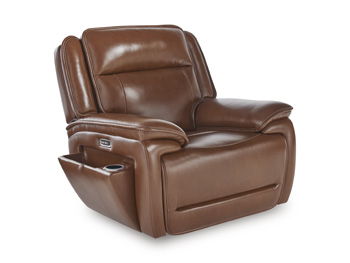 Healy Pier - Chocolate - Power Recliner / Adj Headrest