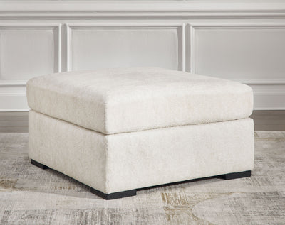 Chessington - Ivory - Oversized Accent Ottoman