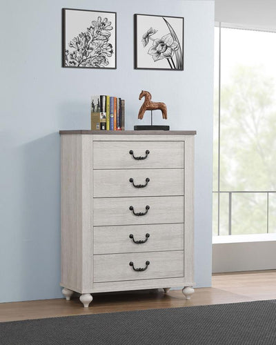 Stillwood - 5-Drawer Chest - Vintage Linen