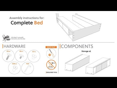 Wistenpine - Upholstered Panel Bed With Storage